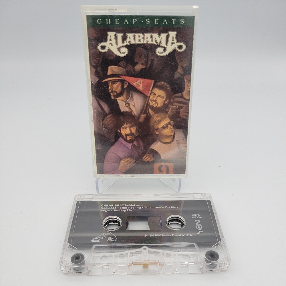 Alabama Cheap Seats Cassette Tape 1993 RCA Records 07863-66296-4 Country Music